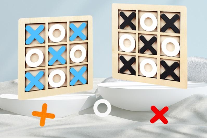 Newest Wooden XO Board Game – Classic Tic Tac Toe Puzzle Toy Set for Kids & Family Fun - Image 2