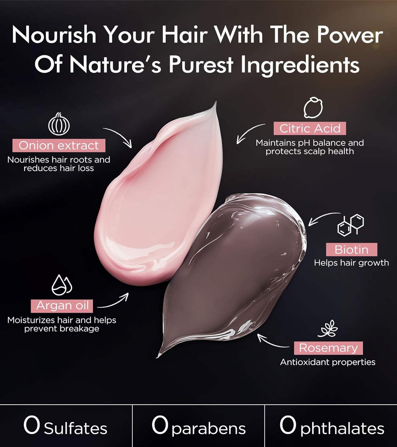 Private Label Organic Scalp Care Hair Treatment Biotin Hair Care Set Shampoo and Conditioner Fuller and Thick Hair - Image 2