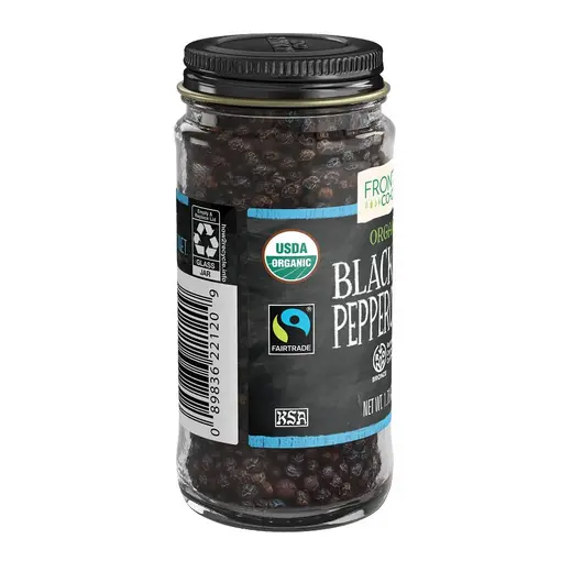 Frontier Co-op Black Peppercorns, Whole, Regenerative Organic Certified® 1.76 oz - Image 2